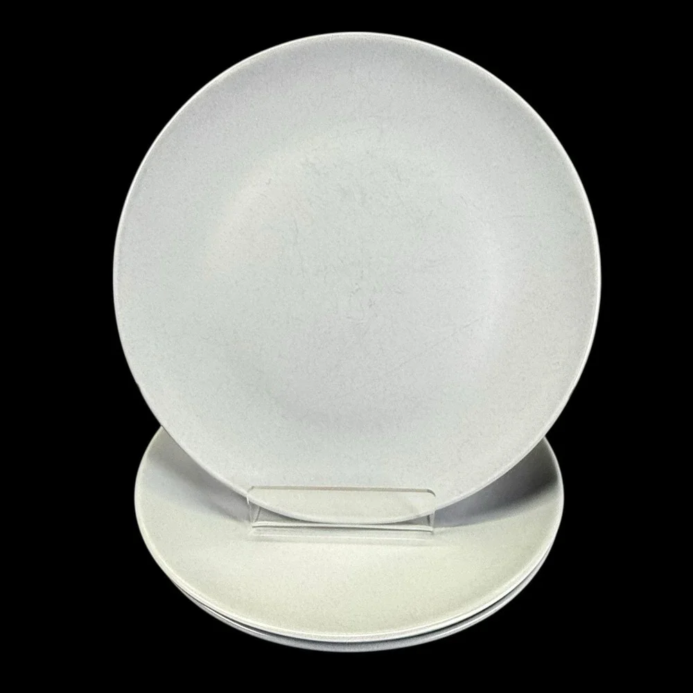 IKEA Salad Plates Blue Gray Matte # 12011 Set Of‎ 3